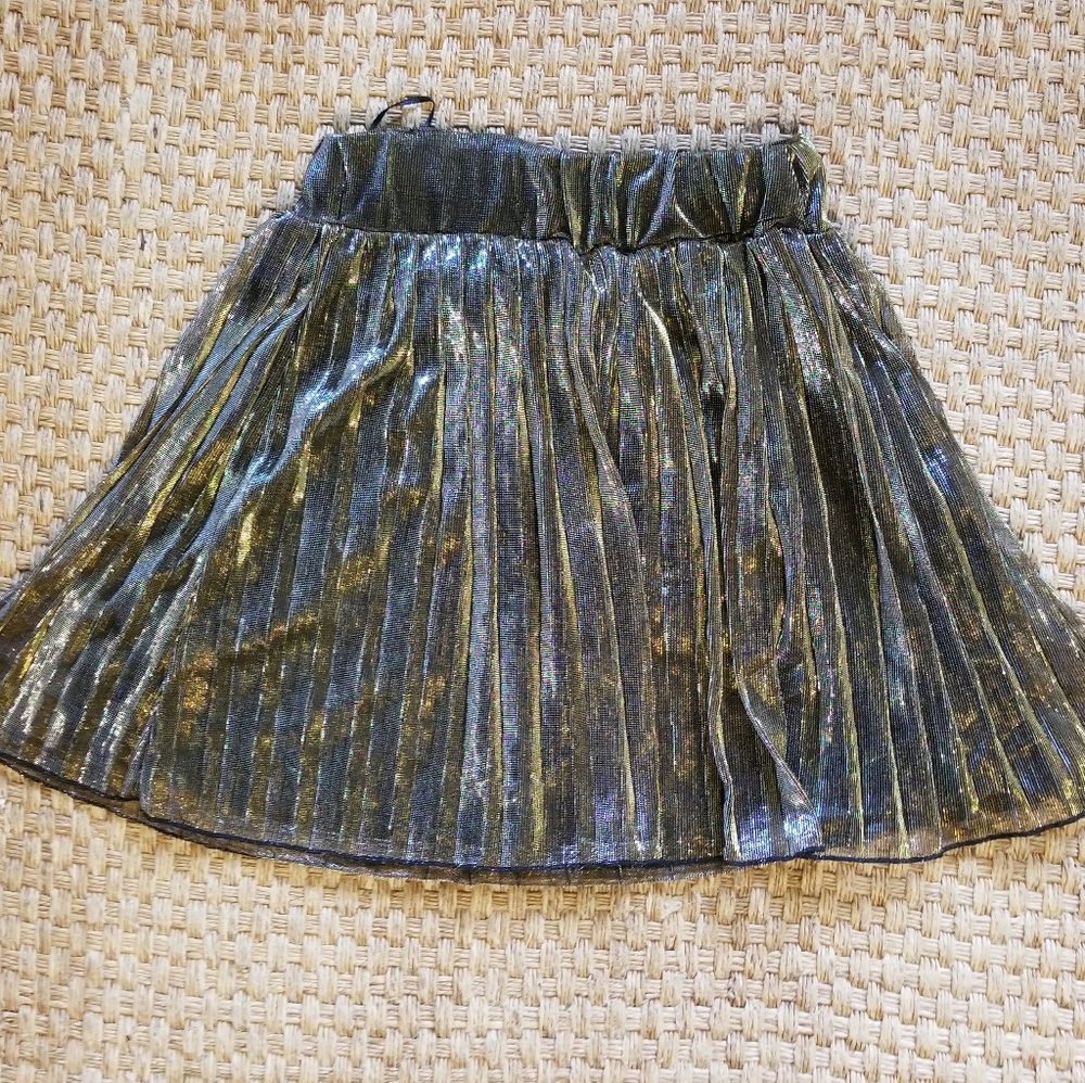 H&M Gold Mini Skirt (XS)